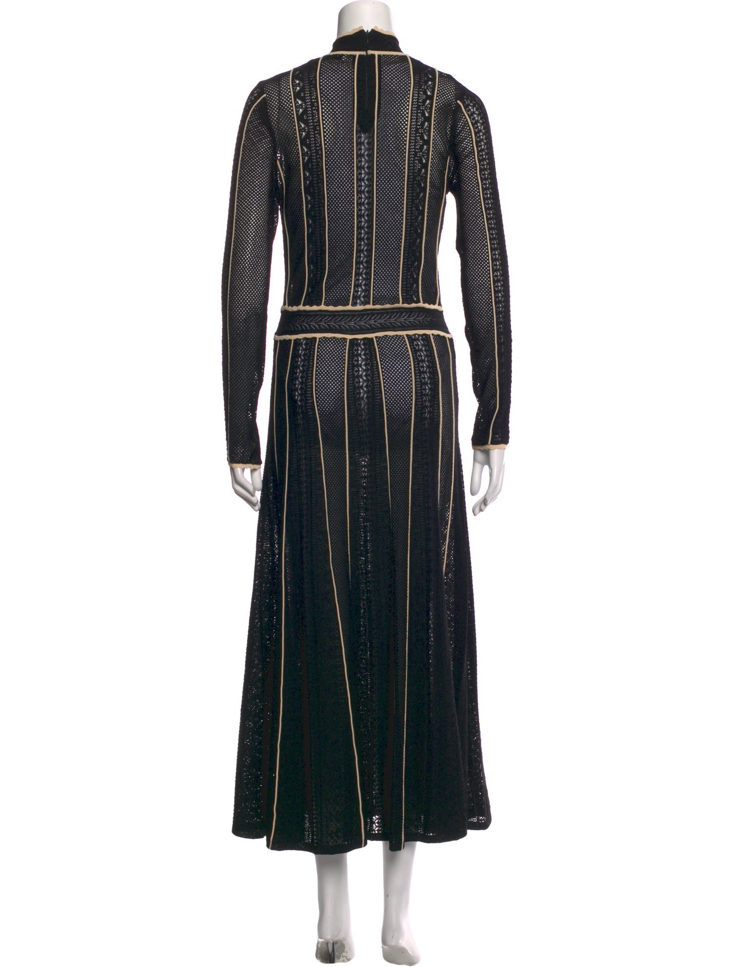 Sandro Striped Long Dress